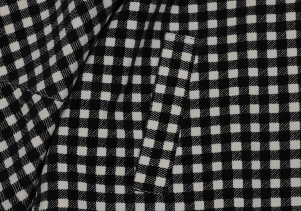 tricot COMME des GARCONS Velour Check Round Collar Jacket K-171979_011