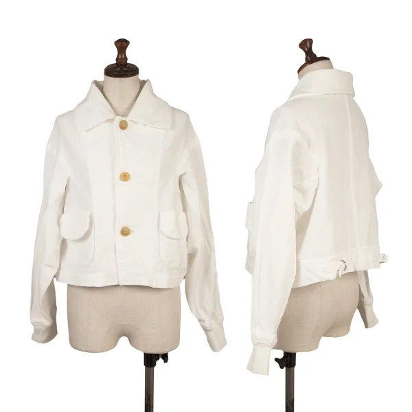 COMME des GARCONS Poly Short Jacket White S K-171981_001
