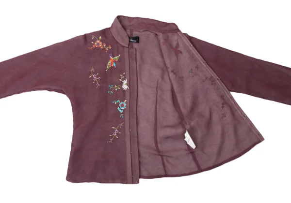tricot COMME des GARCONS Embroidery Chiffon Padded Jacket K-171985_014