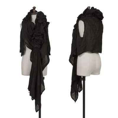 COMME des GARCONS Gathered Corsage-Style Stole Vest