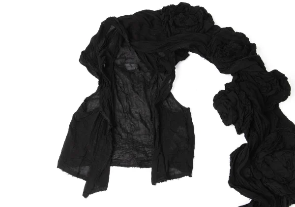 COMME des GARCONS Gathered Corsage-Style Stole Vest K-171986_003