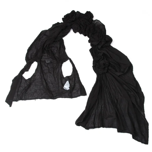 COMME des GARCONS Gathered Corsage-Style Stole Vest K-171986_014