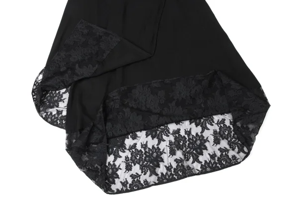 Yohji Yamamoto NOIR Floral Lace Switching Pants Design Skirt K-171988_010
