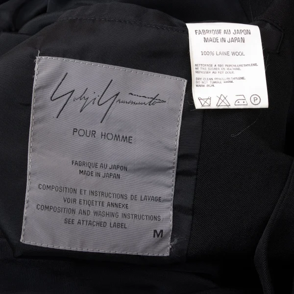 Yohji Yamamoto POUR HOMME Lapel Design Wool Jacket K-171989_015