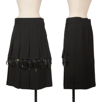 COMME des GARCONS Feather Detachable Pleats Skirt