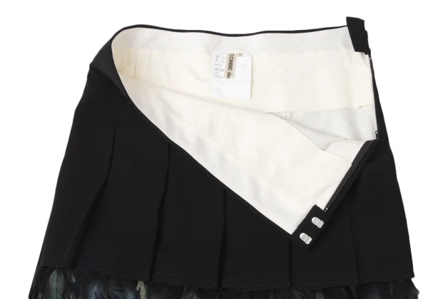 COMME des GARCONS Feather Detachable Pleats Skirt K-171990_004