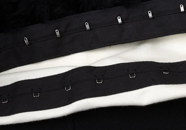 COMME des GARCONS Feather Detachable Pleats Skirt K-171990_009