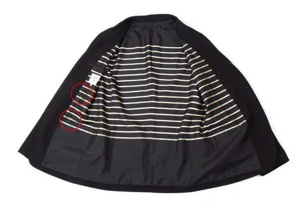 Jean Paul GAULTIER HOMME Stripe Lining Wool Jacket K-171992_012