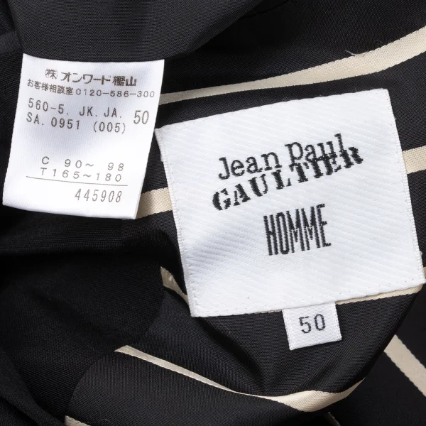 Jean Paul GAULTIER HOMME Stripe Lining Wool Jacket K-171992_018