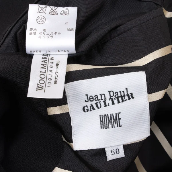 Jean Paul GAULTIER HOMME Stripe Lining Wool Jacket K-171992_019