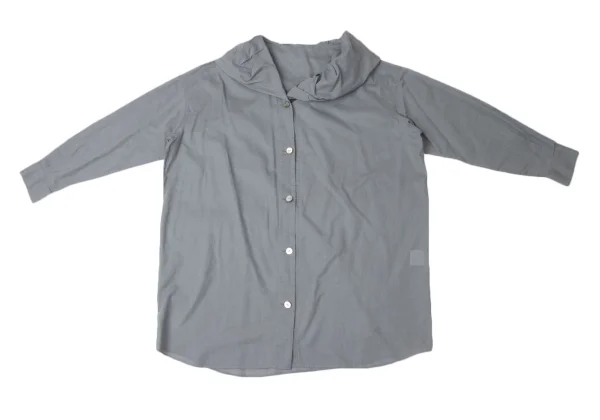 ROMEO GIGLI Tuck Design Collar Cotton Shirt K-171993_002
