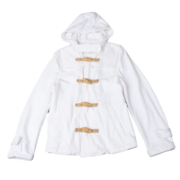 COMME des GARCONS SHIRT Cotton Sweat Duffel Jacket White L K-171995_001