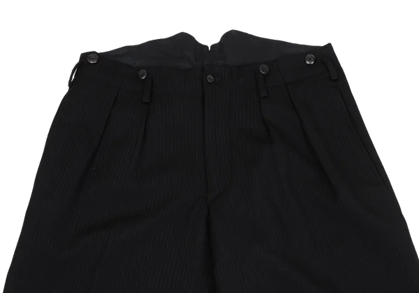Yohji Yamamoto POUR HOMME Wool Striped Weave Switching Jacket & Pants K-171998_012