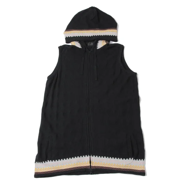 Y's for men Weave Knit Sleeveless Hoodie K-172001_002