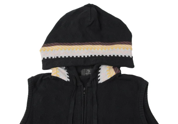 Y's for men Weave Knit Sleeveless Hoodie K-172001_006