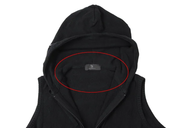 Y's for men Weave Knit Sleeveless Hoodie K-172001_008