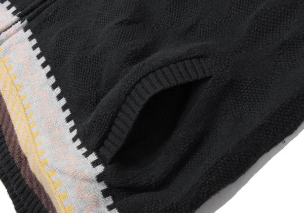 Y's for men Weave Knit Sleeveless Hoodie K-172001_012