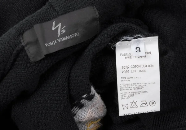 Y's for men Weave Knit Sleeveless Hoodie K-172001_017