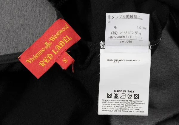 Vivienne Westwood Red Label Bicolor Wool Knit Blouson K-172004_014