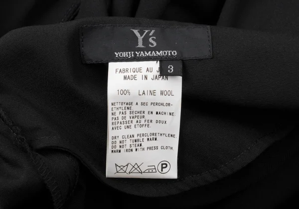 Y's Wool Gabardine Elastic Waist Skirt K-172013_011