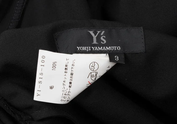 Y's Wool Gabardine Elastic Waist Skirt K-172013_012