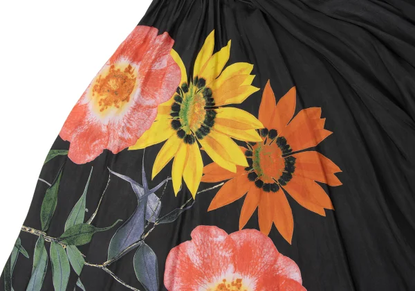 Y's Cupro Floral Print Skirt K-172014_011