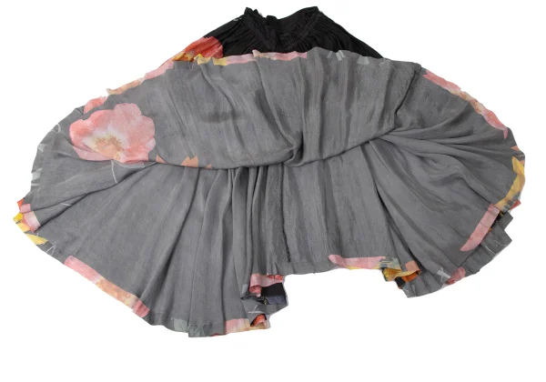 Y's Cupro Floral Print Skirt K-172014_013