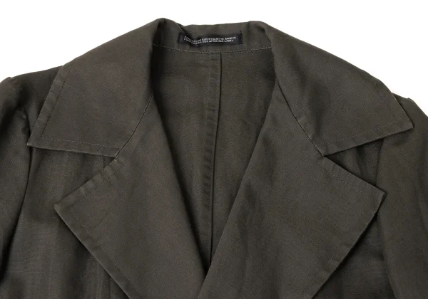 Y's Cotton Linen Buttonless Long Jacket K-172017_004