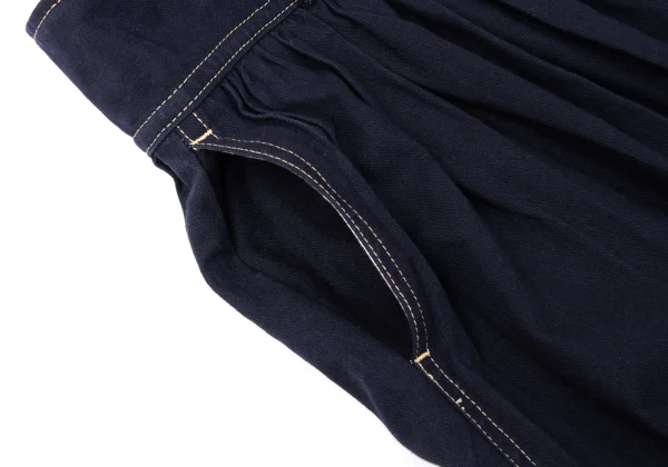 Y's Cotton Linen Color Stitch Skirt K-172018_004