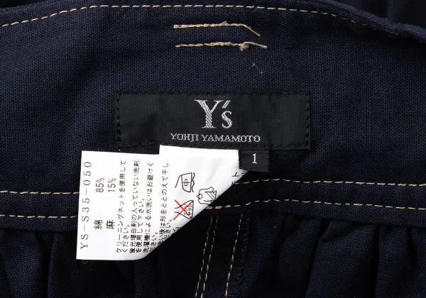 Y's Cotton Linen Color Stitch Skirt K-172018_014