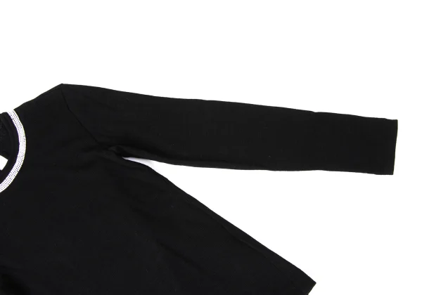 tricot COMME des GARCONS Pearl Embellishment Rib Knit Top K-172020_005