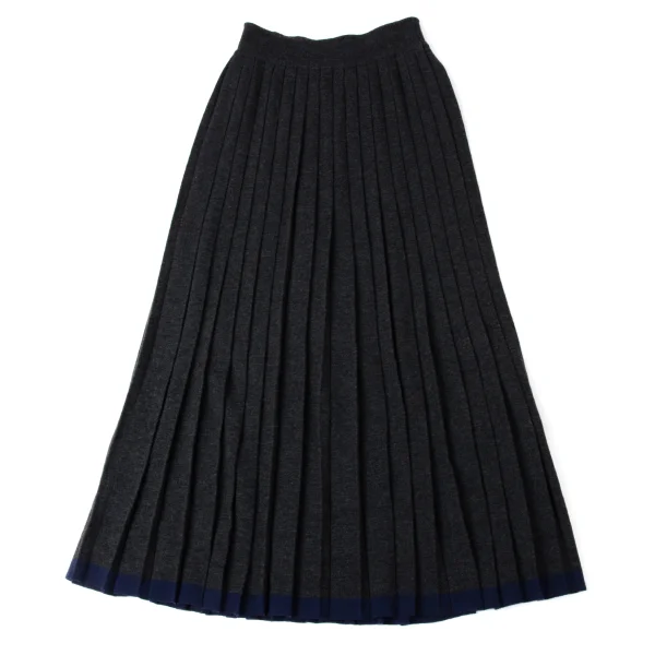 robe de chambre COMME des GARCONS Wool Line Pleated Knit Skirt K-172023_002