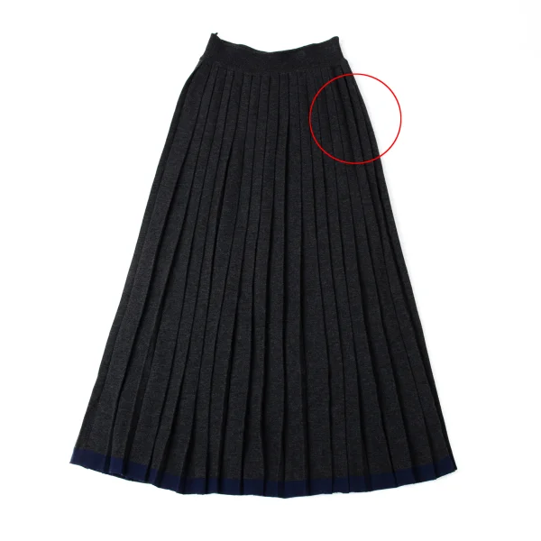 robe de chambre COMME des GARCONS Wool Line Pleated Knit Skirt K-172023_007