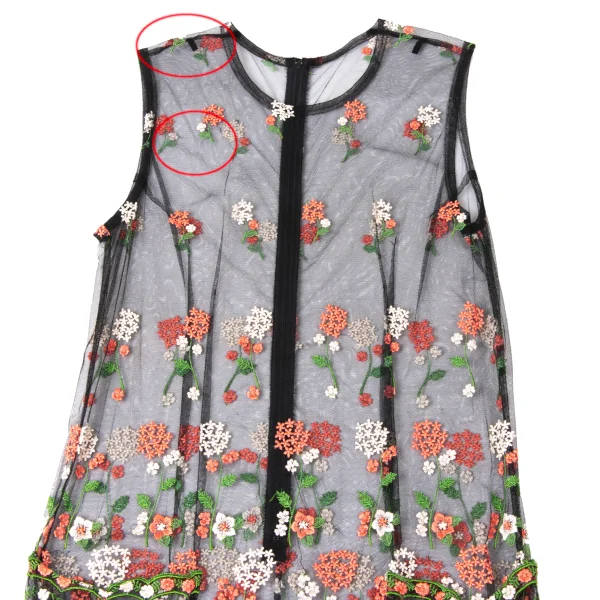 Unbranded Floral Embroidery Sleeveless Mesh Dress K-172033_003