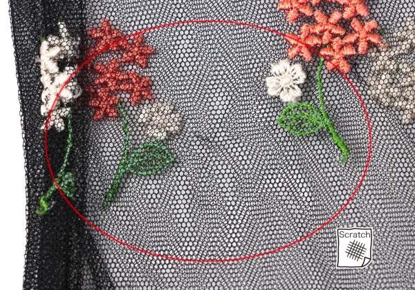 Unbranded Floral Embroidery Sleeveless Mesh Dress K-172033_005