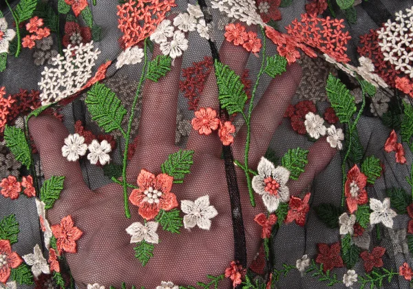Unbranded Floral Embroidery Sleeveless Mesh Dress K-172033_015