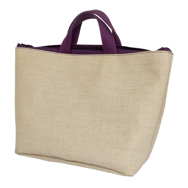 tricot COMME des GARCONS Bicolor Hand Bag Beige  K-172046_001