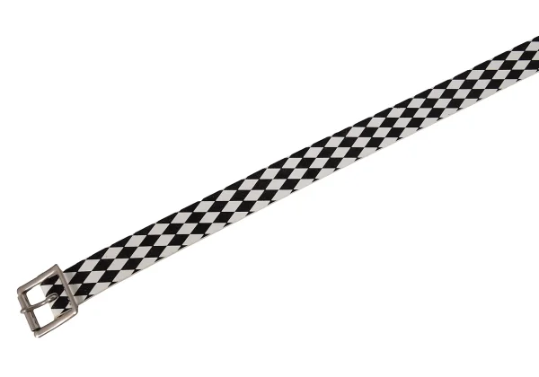 COMME des GARCONS Diamond Printed Leather Belt K-172047_004