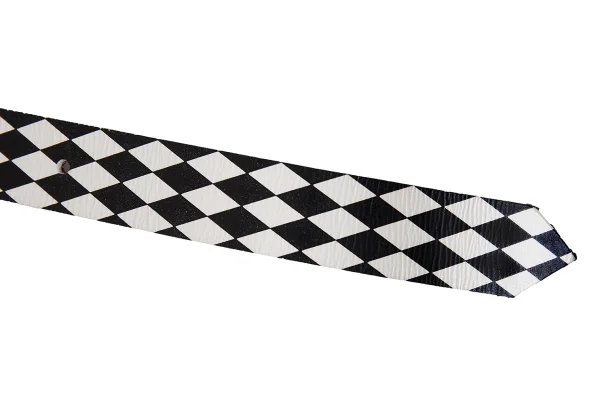 COMME des GARCONS Diamond Printed Leather Belt K-172047_009