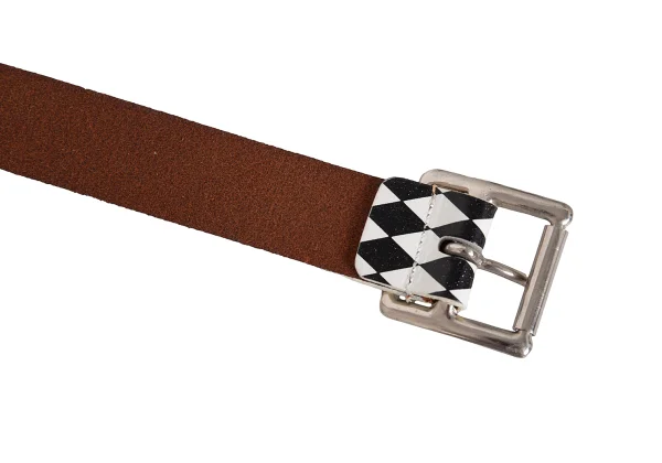 COMME des GARCONS Diamond Printed Leather Belt K-172047_010