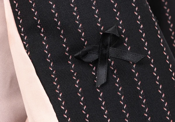 Paul Smith BLACK Wool Poly Blend Textured Stripe Jacket K-172053_014