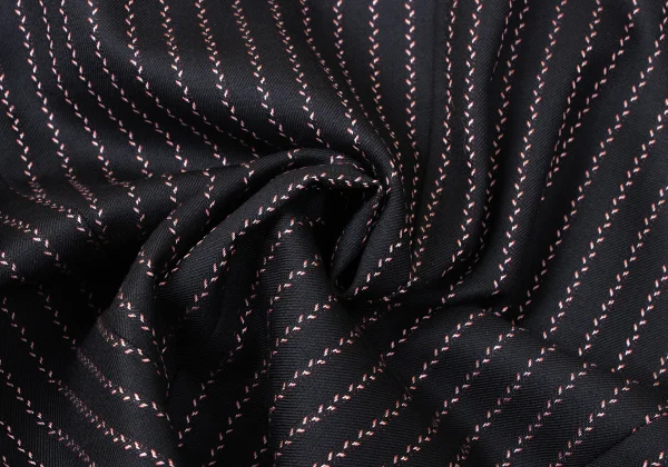 Paul Smith BLACK Wool Poly Blend Textured Stripe Jacket K-172053_017