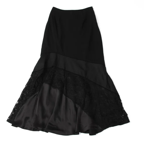 ATSURO TAYAMA Floral Lace Switching Skirt K-172054_002