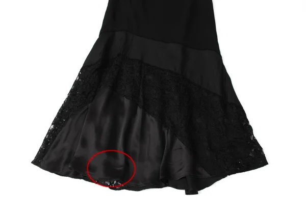 ATSURO TAYAMA Floral Lace Switching Skirt K-172054_005