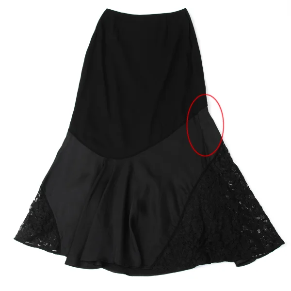 ATSURO TAYAMA Floral Lace Switching Skirt K-172054_010