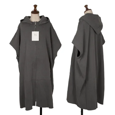 Y's Pigment Dyed Hood Patch Short Sleeve Sweat Shirt