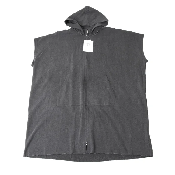 Y's Pigment Dyed Hood Patch Short Sleeve Sweat Shirt K-172058_002