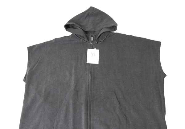 Y's Pigment Dyed Hood Patch Short Sleeve Sweat Shirt K-172058_003