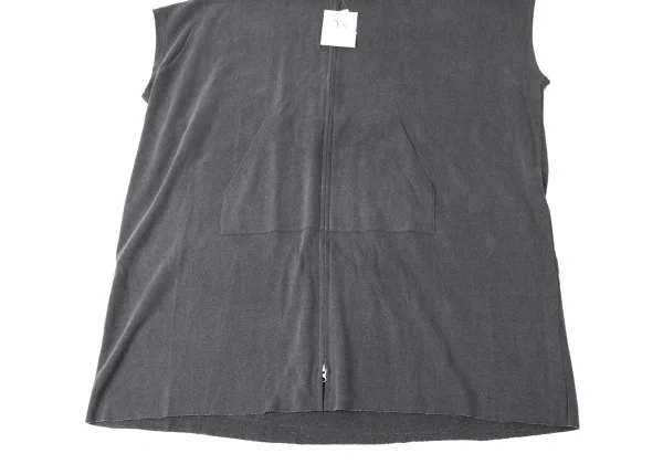 Y's Pigment Dyed Hood Patch Short Sleeve Sweat Shirt K-172058_007