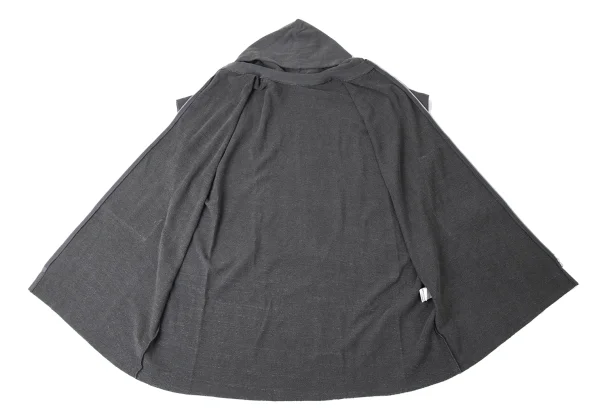 Y's Pigment Dyed Hood Patch Short Sleeve Sweat Shirt K-172058_010